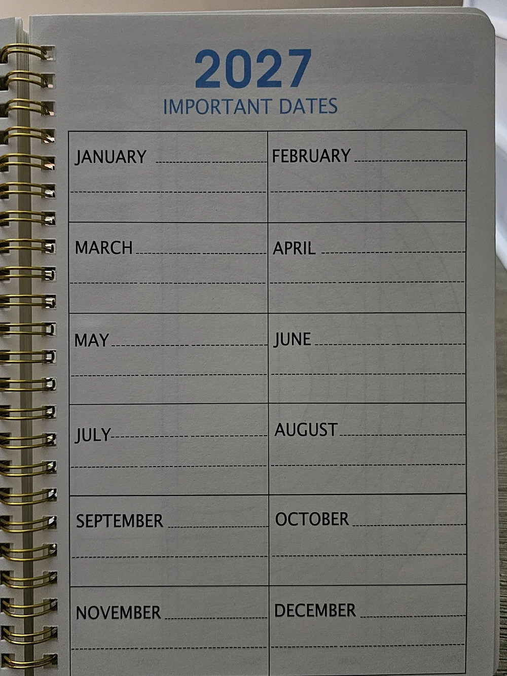 2025-2027 Floral Spiral Planner - Enjoy The Little Things